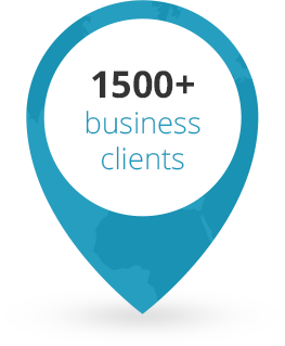 1500+ businesses clients