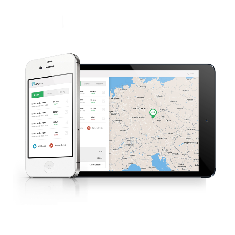 Mobile Client, tablet: ios, Apple, Android, | GPSWOX